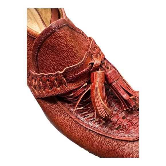 Schuler & Sons FANFARE Platform Heel Women's US 10 B Tassel Anthropologie EUC - Picture 11 of 15